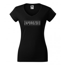 ZAPOROZSEC - ZAPOROZSEC (pöttyös) női póló fekete