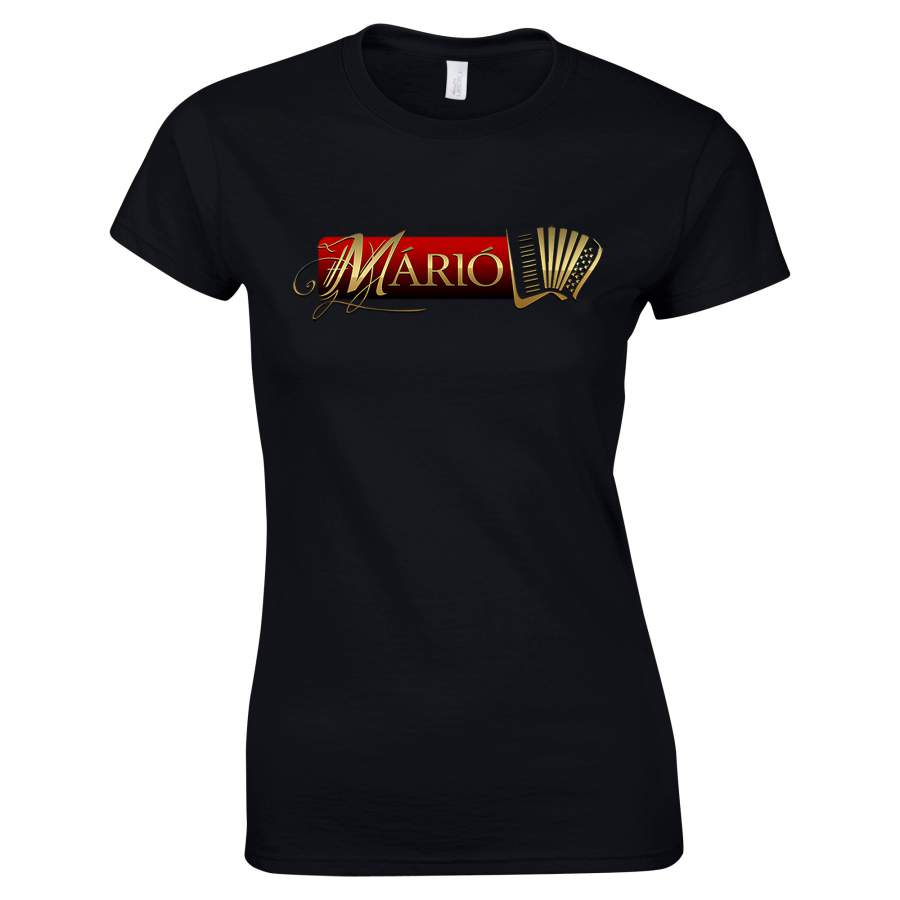 Márió - Márió logo póló női fekete